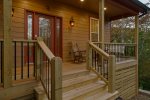 Front Porch with Rockers and Bench Swing